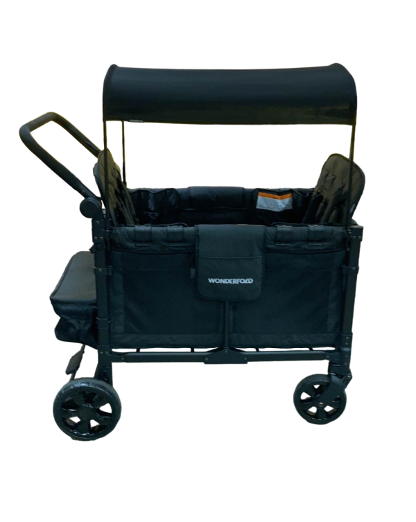 Wonderfold W4 Elite Stroller Wagon, 2023, Volcanic Black Fashion - Image 3