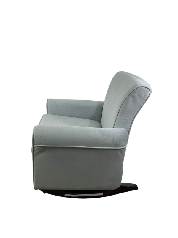 Delta Children Benbridge Upholstered Glider Swivel Rocker Chair, Dove Grey Hot on Sale - Image 3