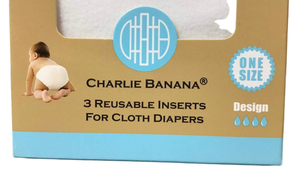 Charlie Banana Cloth Inserts, One Size, 3 Pack Online Sale - Image 2