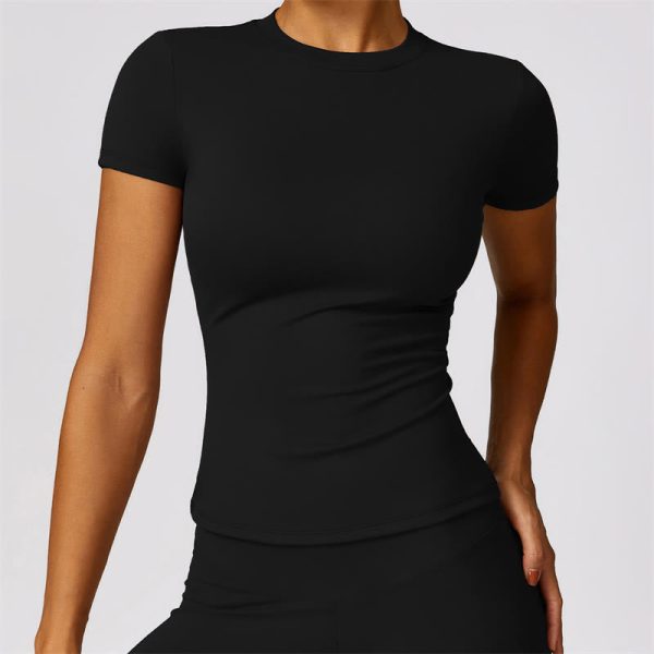 Buddha Stones Women Short Sleeve T-Shirt Top High Waist Leggings Pants For Sports Yoga Online Sale