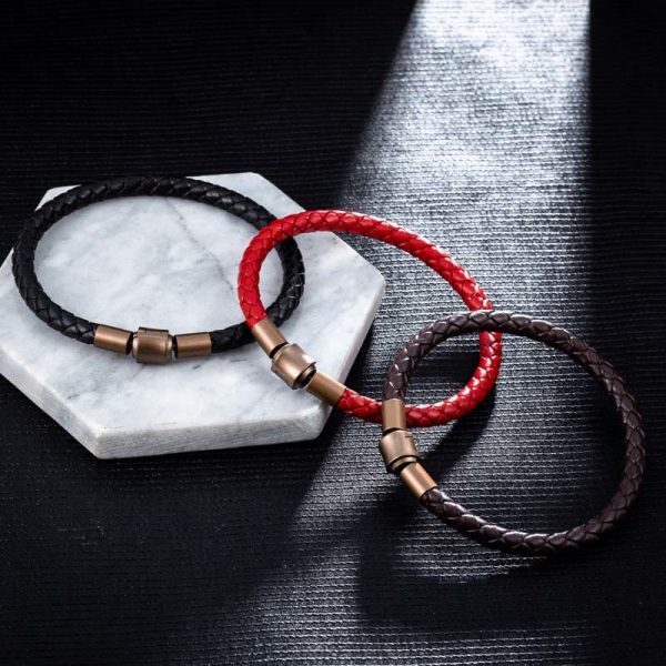 Buddha Stones Vintage Leather Rope Luck Braid String Bracelet Online Hot Sale - Image 2
