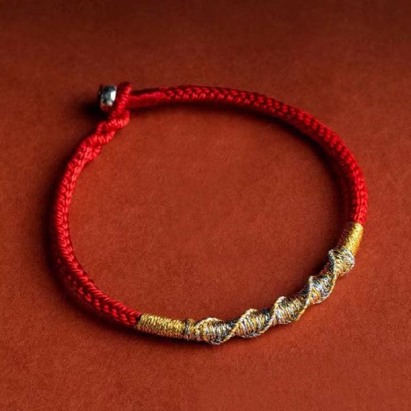 Buddha Stones 925 Sterling Silver Luck Strength Red String Protection Braid Bracelet For Cheap - Image 4